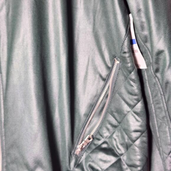 INC International Concepts Bomber Green Jacket Men's XL A0064 - Picture 3 of 6